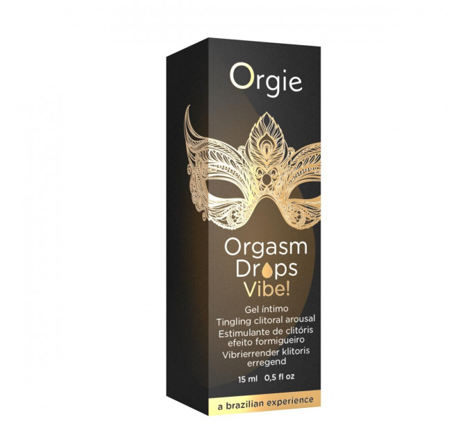 Клиторальные капли с вибрацией ORGASM DROPS VIBE - 15 мл