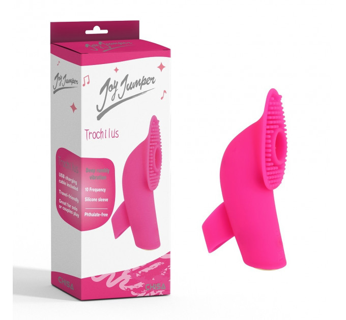 Клиторальный стимулятор с мини-язычком Chisa Joy Jumper Trochilus, розовый