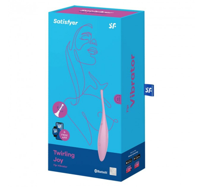 Кліторальний вібратор Satisfyer Twirling Joy з керуванням через програму, рожевий