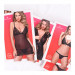 Комплект Obsessive Bowessa сорочка и трусики, черный, L/XL