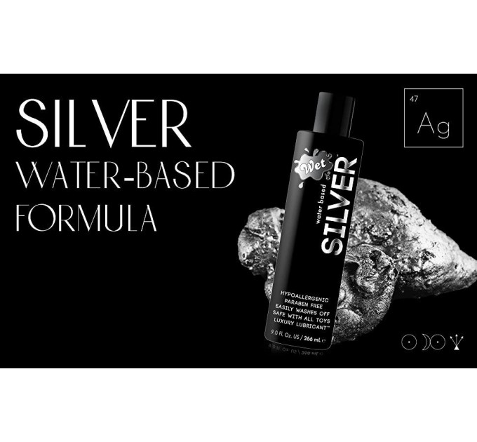 Лубрикант на водной основе Wet Silver, без парабенов, 30 мл