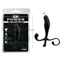 Массажер простаты Chisa GK Power Party Hat Cock Ring с фигурной ручкой, черный