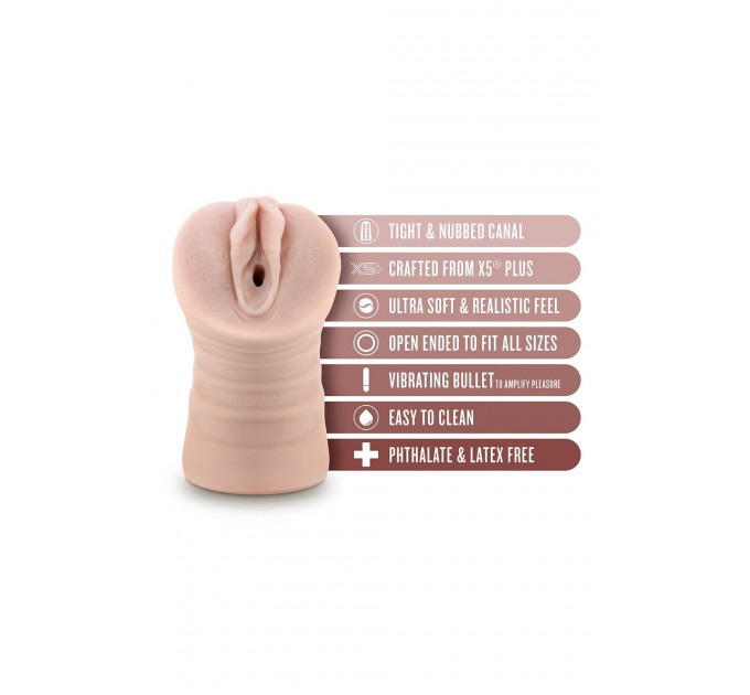 Мастурбатор вагина Blush Enlust Ayumi с вибропулей, 12 см