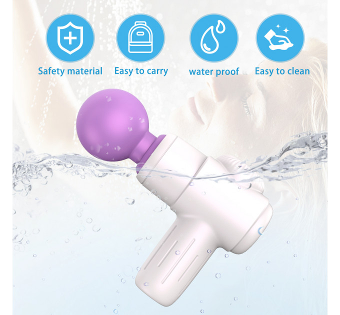 Мини-массажёр Every Night Toys Candice бело-фиолетовый, 10 режимов вибрации