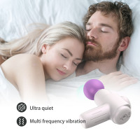 Міні-масажер Every Night Toys Candice біло-фіолетовий, 10 режимів вібрації