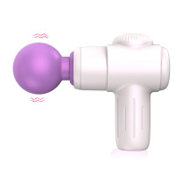 Міні-масажер Every Night Toys Candice біло-фіолетовий, 10 режимів вібрації