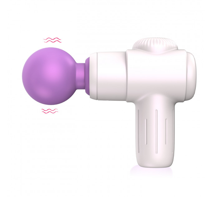 Мини-массажёр Every Night Toys Candice бело-фиолетовый, 10 режимов вибрации