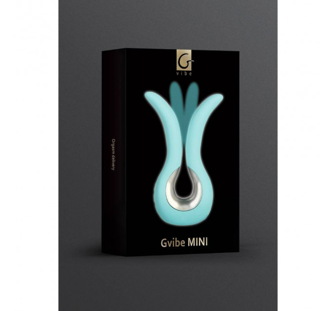 Мини-вибратор нереалистичный Gvibe Tiffany для вагины, клитора и анальной зоны, мятный, 10.5 х 2 см