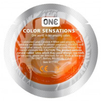 Набор латексных презервативов ONE Color Sensations разноцветные (цена за упаковку, 100 шт.)