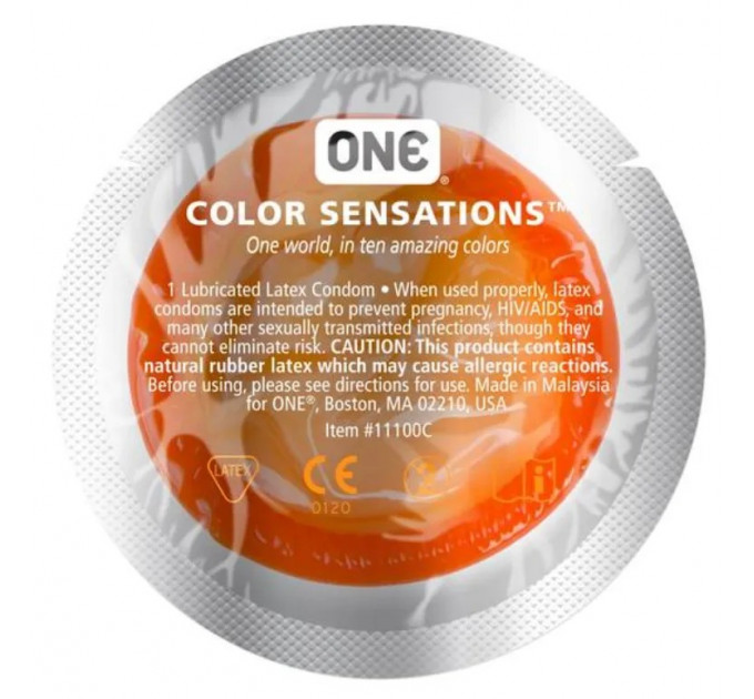Набор презервативов ONE Color Sensations разноцветные 100 шт