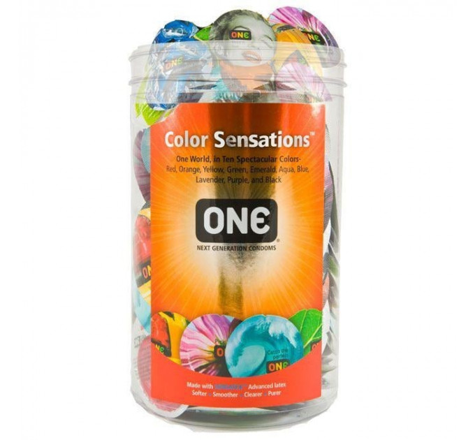 Набор презервативов ONE Color Sensations разноцветные 100 шт