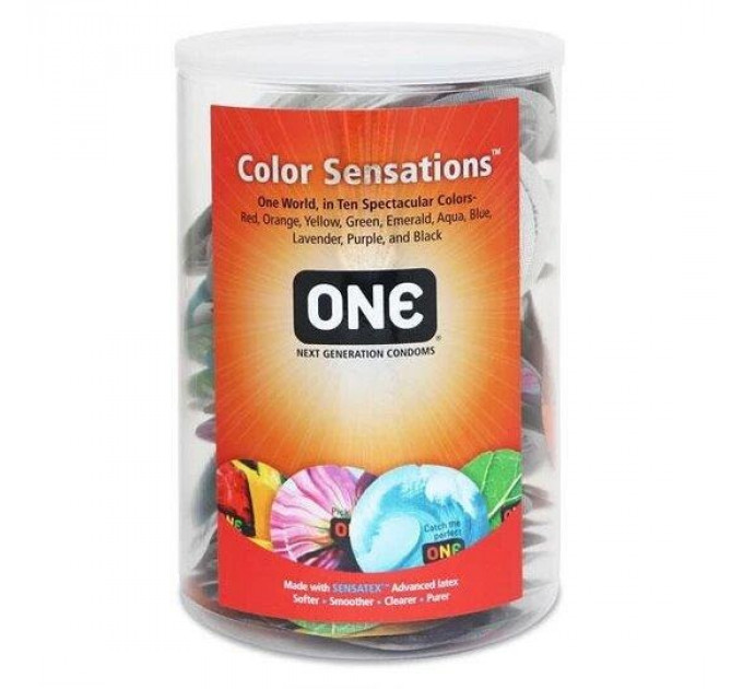 Набор презервативов ONE Color Sensations разноцветные 100 шт