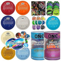 Набор презервативов One МІКС (Classic, XL, Strong, Ribs, Studs) цена за 5 штук