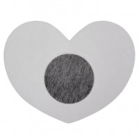 Наклейки на соски у формі серця Be Wicked Heart Nipple Stickers чорні, 3 пари