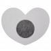 Наклейки на соски в фоме сердца Heart Nipple Stickers 3 Sets - Black