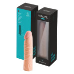 Насадка на пеніс Virgite S1 бежева, 16.5 см