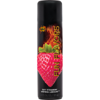 Разогревающий съедобный лубрикант 4 в 1 Wet Fun клубника 30 мл