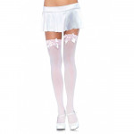 Розовые нейлоновые чулки Leg Avenue