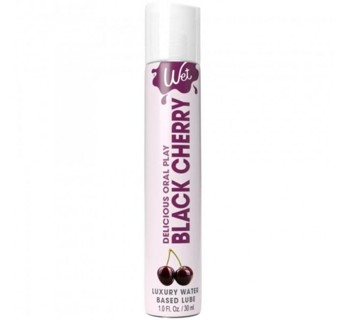 Їстівний лубрикант зі смаком черешні WET BLACK CHERRY 30 мл