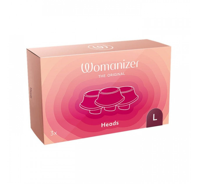 Сменные насадки на Womanizer Premium, Eco, Classic, Liberty, Starlet 2, бордовый, размер L