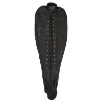 Смирительный мешок для БДСМ-игр ZADO Leather Bondage из натуральной кожи, черный