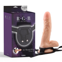 Страпон на ремнях с кольцевой крепью Chisa R.G.B Ronnie Price с реалистичным фаллоимитатором