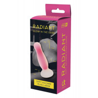 Анальна пробка люмінесцентна Dream Toys RADIANT Glow In The Dark рожева, L