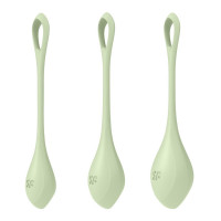 Набор вагинальных шариков Satisfyer Yoni Power 2 light, зеленый