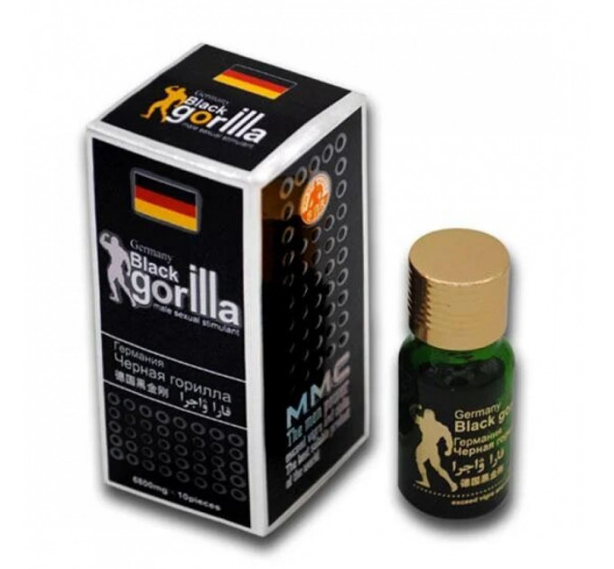 Пігулки збудливі black gorilla (ціна за упаковку, 10 таблеток)