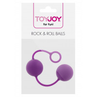 Вагинальные шарики Rock & Roll Balls фиолетовые ToyJoy
