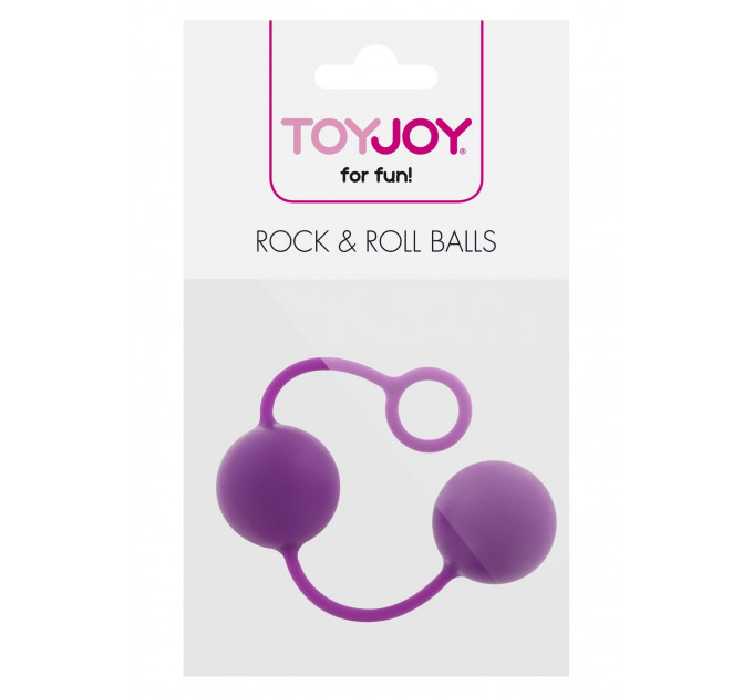 Вагинальные шарики Rock & Roll Balls фиолетовые ToyJoy