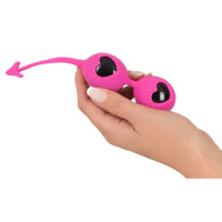 Вагинальные шарики силиконовые You2Toys Devils Balls со смещенным центром тяжести, розовые