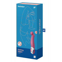 Вібратор для стимуляції точки G Satisfyer Petting Hippo, рожевий