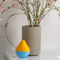Вібратор для клітора Iroha Mini, жовто-блакитний