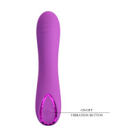 Вибратор для точки G Pretty Love Dj Dick фиолетовый, 12.7 х 2.7 см