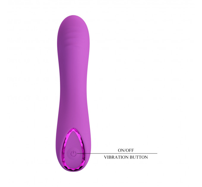 Вибратор для точки G Pretty Love Dj Dick фиолетовый, 12.7 х 2.7 см