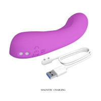 Вибратор для точки G Pretty Love Dj Dick фиолетовый, 12.7 х 2.7 см