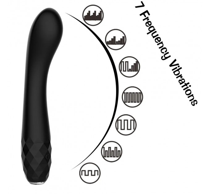 Вібратор для точки G з підсвічуванням Every Night Toys, чорний