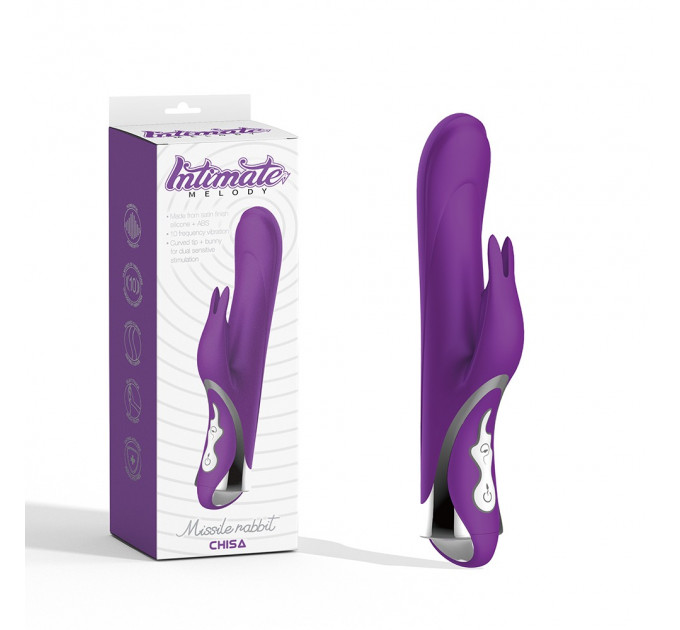 Вібратор-кролик Chisa Intimate Melody Missile Rabbit, фіолетовий