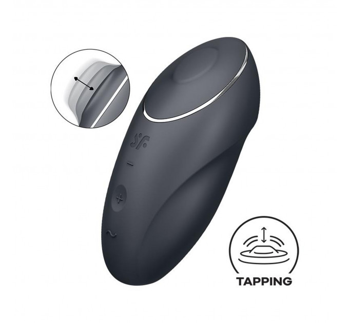 Вибратор Satisfyer Tap & Climax 1 для клитора, черный