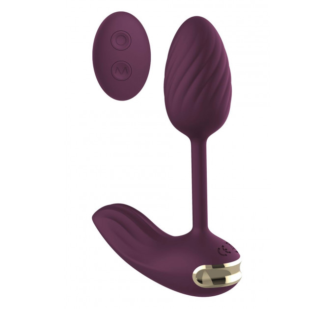 Виброяйцо гибкое с пультом управления Dream Toys Essentials, фиолетовый
