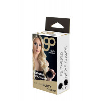 Зажимы для сосков с перьями GP FEATHERED NIPPLE CLAMPS