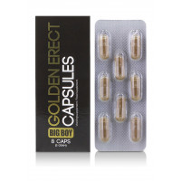 Таблетки для эрекции Cobeco Golden Erect (цена за упаковку, 8 капсул) Таблетки для эрекции Cobeco Golden Erect (цена за упаковку, 8 капсул)