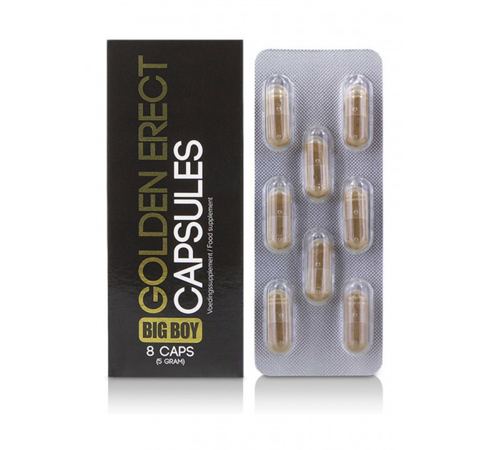 Таблетки для эрекции Cobeco Golden Erect (цена за упаковку, 8 капсул)
