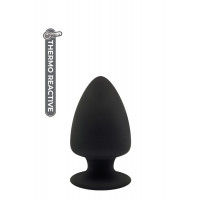 Термоактивная анальная пробка PREMIUM SILICONE PLUG S BLACK