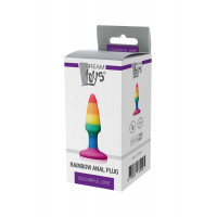 Анальна пробка DREAM TOYS COLOURFUL LOVE RAINBOW ANAL PLUG MINI