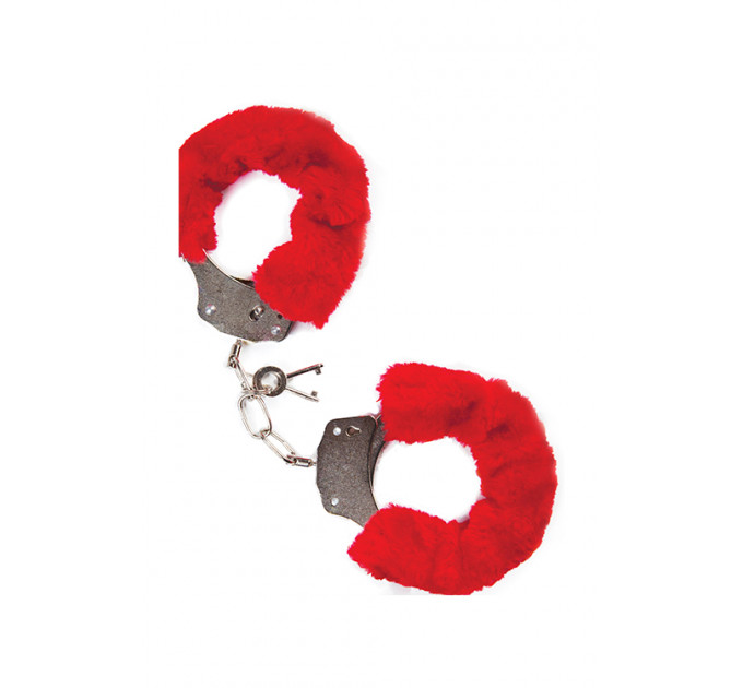 Наручники з хутром MAI No.38 METAL FURRY HANDCUFFS RED