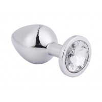 Анальна пробка Silver Metal Diamond, S