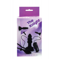 Надувной анальный плаг с вибрацией THE KNIGHT INFLATABLE VIBRATING PLUG