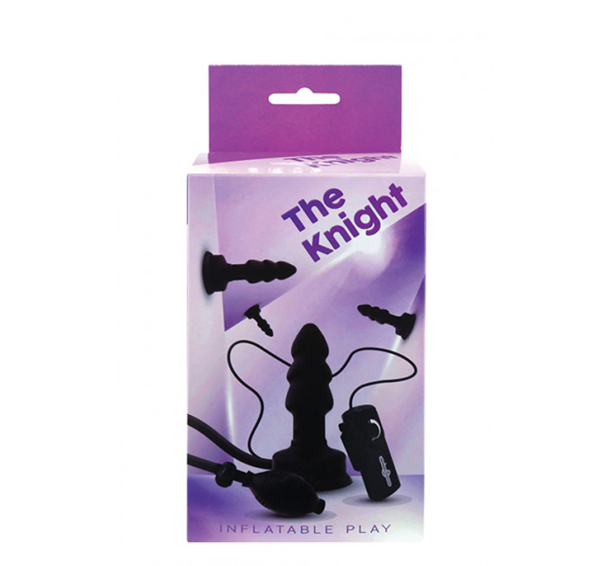 Надувний Анальний плаг з вібрацією the KNIGHT INFLATABLE VIBRATING PLUG